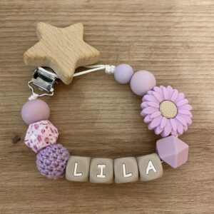 Attache tétine « LILA »