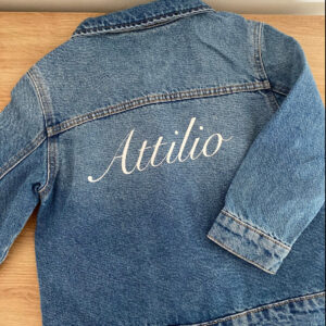 Veste en jeans enfant personnalisée